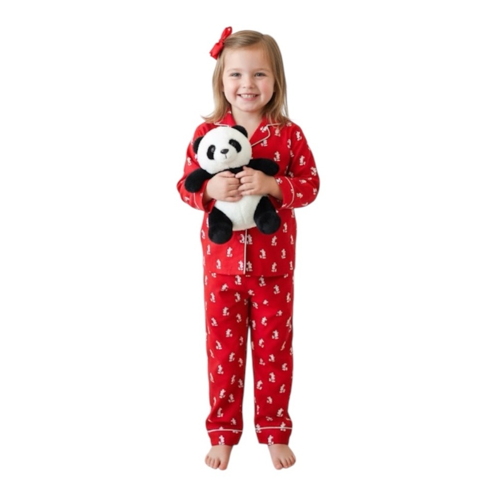 NWT New Disney Store Mickey Mouse Red Pajama Set Kid’s Unisex Size 5/6